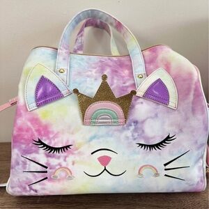 Colorful Cat Face Tote Bag